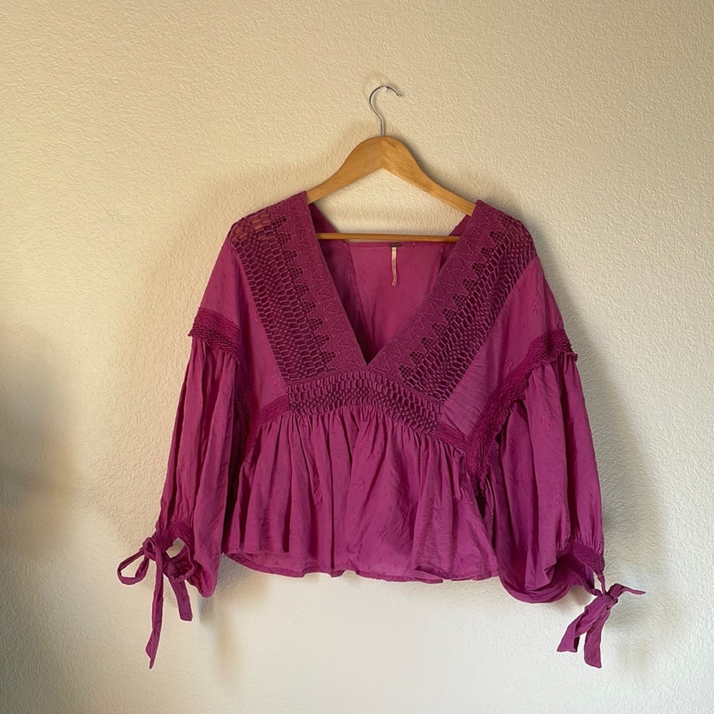 Free People lace blouse
